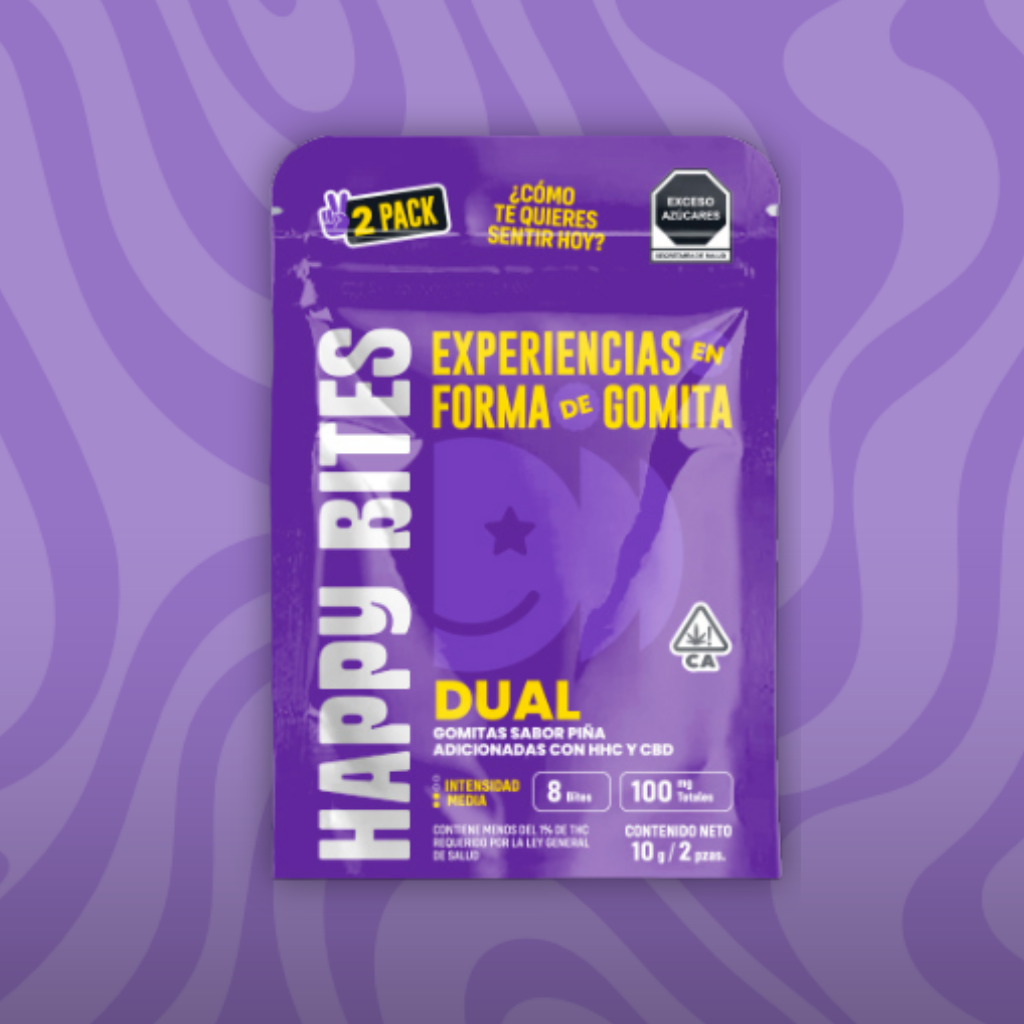 HHC, HAPPY BITES. CANNABIS, GOMITA MAGICA, NECTE